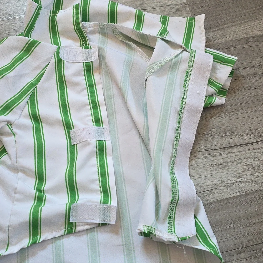 Green Striped Dog Shirt‎